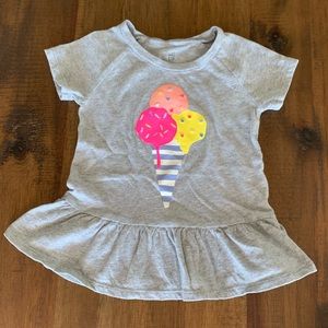Short Sleeve Ice Cream Peplum Top by GAP Kids